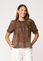 Foil Frill Of It Blouse