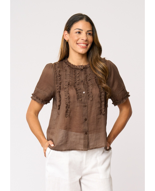 Foil Frill Of It Blouse