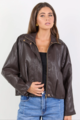 F&F Stories Be Told Ensemble Faux Leather Jacket
