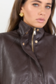 F&F Stories Be Told Ensemble Faux Leather Jacket