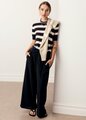 Pol Darcey Stripe Knit Tee 