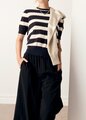 Pol Darcey Stripe Knit Tee 