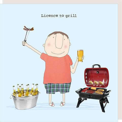 Rosie Made A Thing - Licence To Grill Card