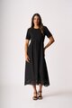 Memo Contrast Swing Dresss