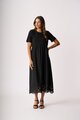 Memo Contrast Swing Dresss
