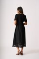 Memo Contrast Swing Dresss