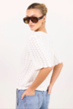 F&F Ivy + Jack Dainty Lace Knit Tee