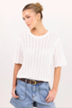 F&F Ivy + Jack Dainty Lace Knit Tee