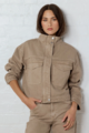 F&F Stories Be Told Crafted Funnel Neck Denim Jacket