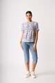 Foil Pleat Neck Top