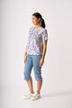 Foil Pleat Neck Top