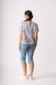 Foil Pleat Neck Top