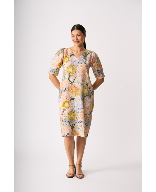 Foil Trim Time Dress