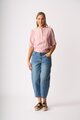 OH3 Check & Lace Blouse