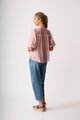 OH3 Check & Lace Blouse