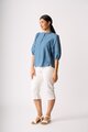 OH3 Check & Lace Blouse