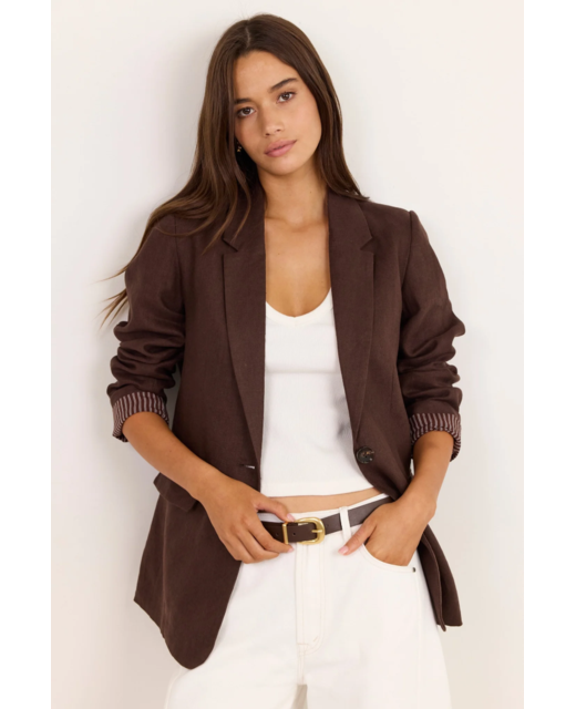 F&F Re:Union Pillar Linen Blazer