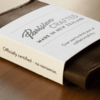 Parisian Leather Folded Card Wallet