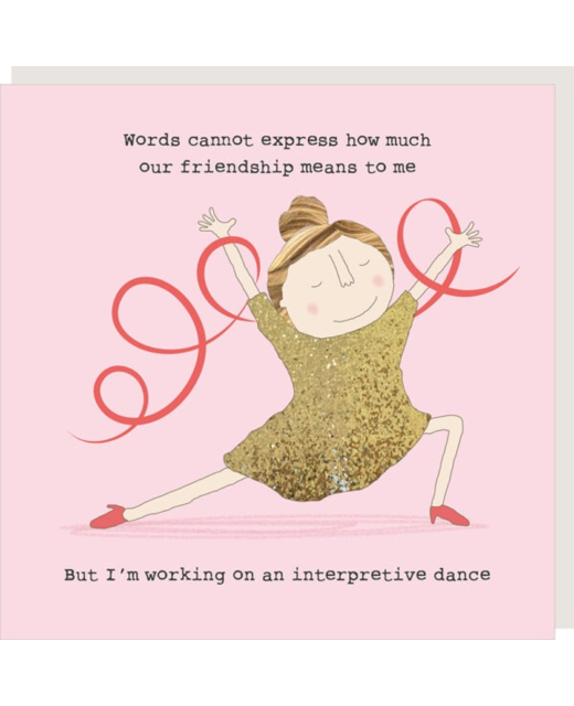 Rosie Made A Thing - Friendship Dance Card