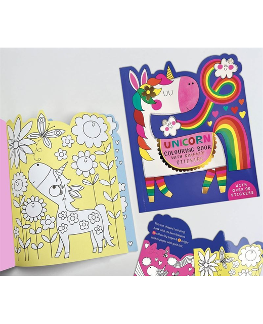 Live Wires Unicorn - Colouring Book With Stickers