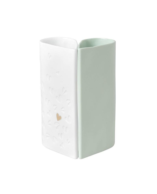 Live Wires Hearts Pocelain Vase Set