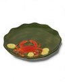 Live Wires Crab Stoneware Plate