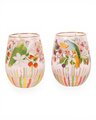 Live Wires Bountiful Harvest Set of 2 Glass Tumblers