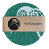 Live Wires Kiwi on Green Coasters Set of 4