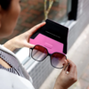 Fox & Leo Slimline Glasses Case - Hot Pink