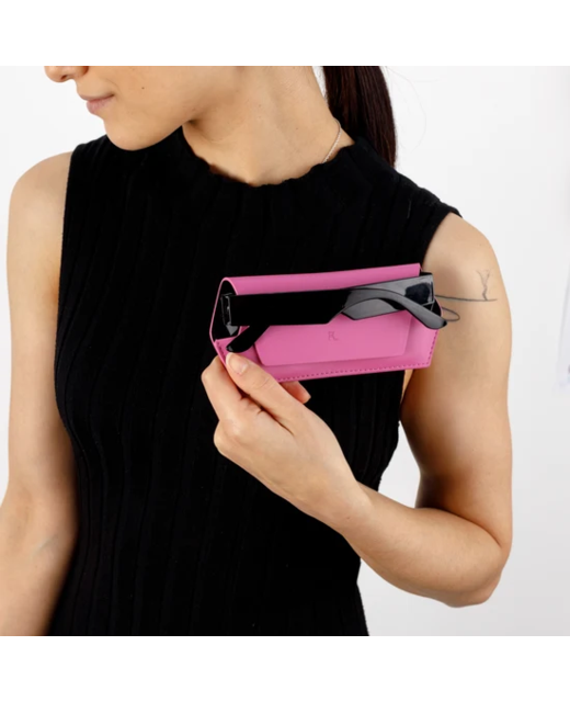 Fox & Leo Slimline Glasses Case - Hot Pink