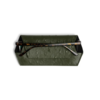 Fox & Leo Slimline Glasses Case - Ostrich Print Olive