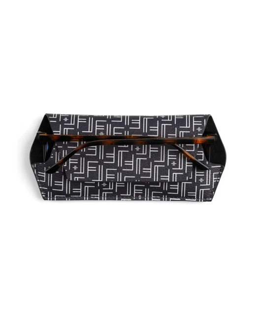 Fox & Leo Slimline Glasses Case - Vegan Print Navy