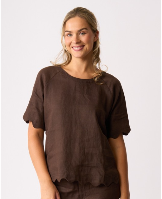 Foil Scalloped Top