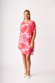 Foil Shirr the Cuff Dress