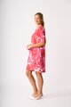 Foil Shirr the Cuff Dress