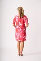 Foil Shirr the Cuff Dress
