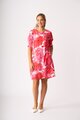 Foil Shirr the Cuff Dress