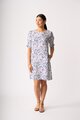 Foil Shirr the Cuff Dress