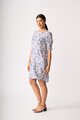 Foil Shirr the Cuff Dress