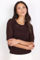 Ivy & Jack Dapple Knit Lace Tee