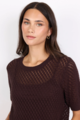 Ivy & Jack Dapple Knit Lace Tee