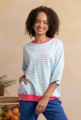Elm Maize Stripe Ringer Sweat