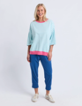 Elm Maize Stripe Ringer Sweat