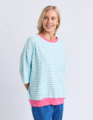 Elm Maize Stripe Ringer Sweat