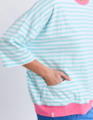 Elm Maize Stripe Ringer Sweat