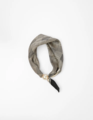Stella + Gemma Grid Black & Taupe Scarf