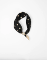 Stella + Gemma Spot Black & Taupe Scarf