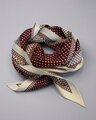 Stella + Gemma Cerise Dots Triangle Scarf