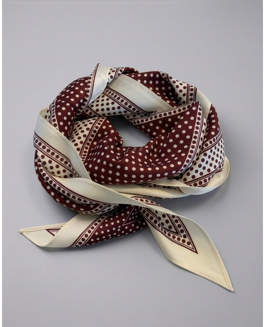 Stella + Gemma Cerise Dots Triangle Scarf