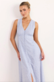Among the Brave Cardinal Gingham Maxi Dress